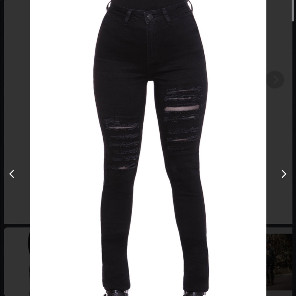 NWT KILLSTAR black denim jeans - About A Demon